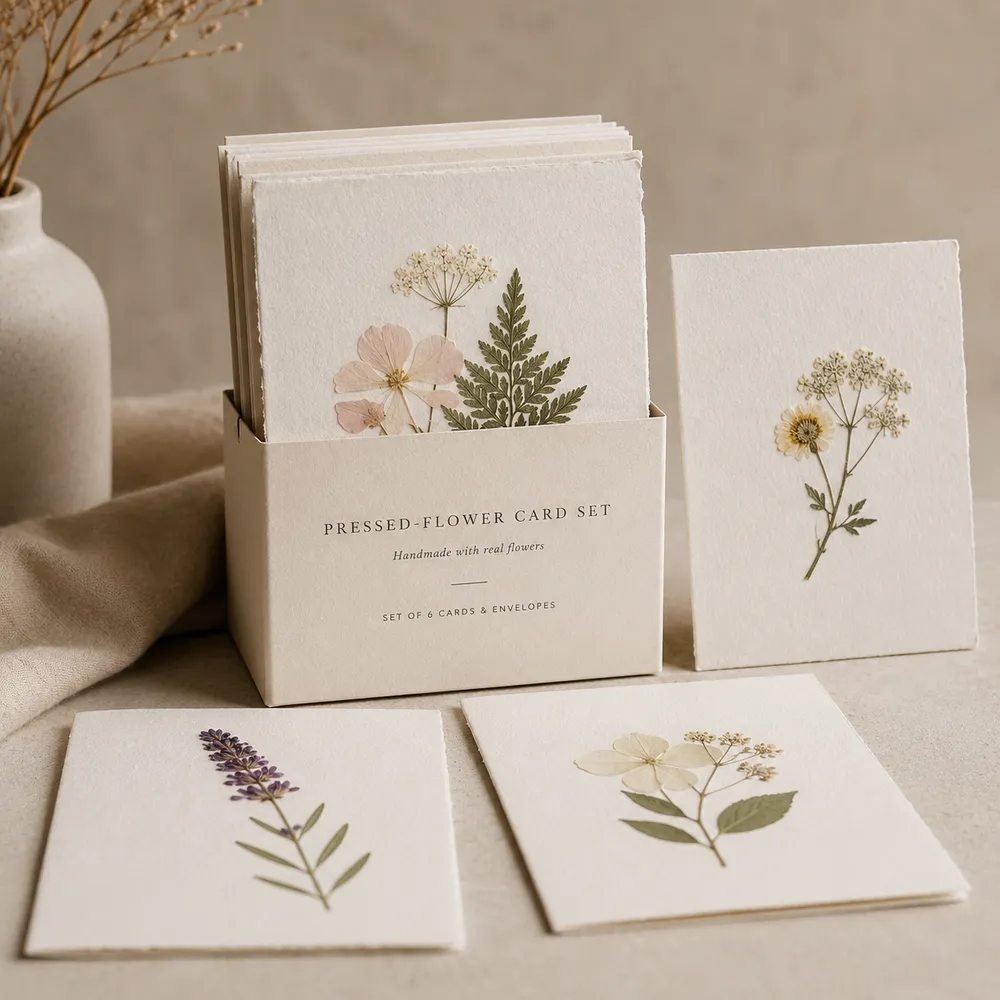 Pressed-flower Card Set